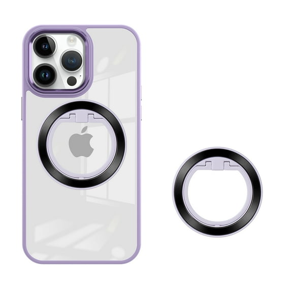 Upgraded Magnetic Ring Holder for MagSafe, Magnetic Cell Phone Grip Stand Finger Ring Kickstand with Two-Sided Magnetic Compatible iPhone 15 Pro Max 14 13 12,Android,MagSafe Accessories, Whiteblack