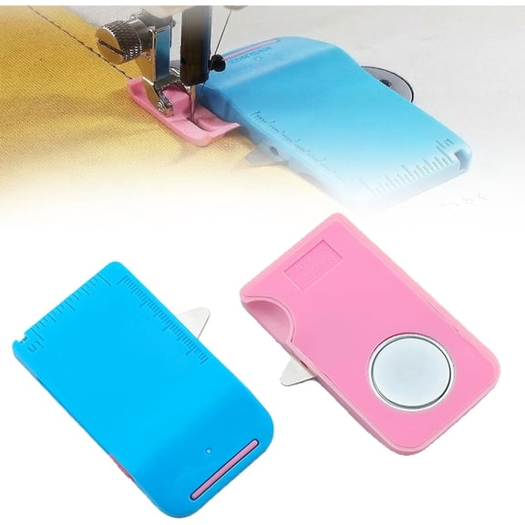 Upgraded Magnetic Seam Guide for Sewing Machine, Multi-Purpose Sewing Tool, Multifunctional Hemmer Guide with Scale, Sewing Accessories Supplies for Magnet Making Machines (A+B)