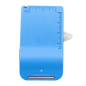 Upgraded Magnetic Seam Guide for Sewing Machine, Oimcto Multi-Purpose Hemmer with Scale, Strong Magnetic Hold for Straight Stitching, Compatible with Most Metal Needle Plate Machines, Sky Blue