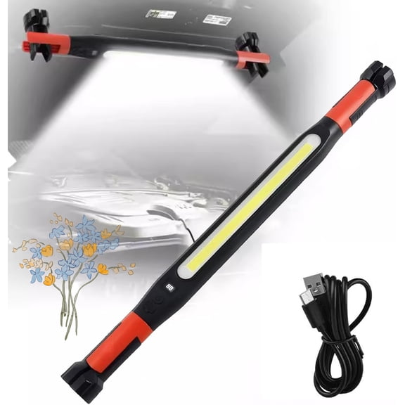 Upgraded Magnetic Work Light, 2026 New Rechargeable LED Work Light Bar, Under Hood Work Home Light Accessory Bar, Mechanic Light for Workshop Car Repairing Garage (1 Pcs)