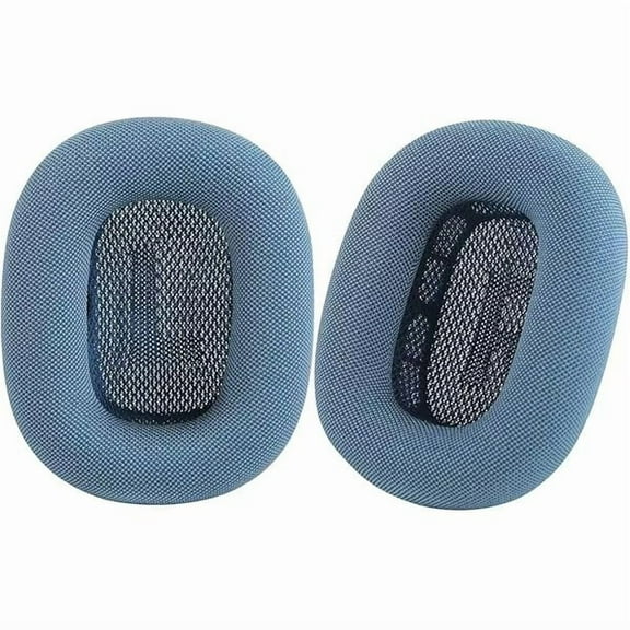 Upgraded Mesh Fabric Ear Cushions for Apple AirPods Max Headphones Memory Foam & Magnet Included Compatible with AirPods Max AirPod Pro Headphones Replacement Ear Pads Set of 2pcs (Blue)