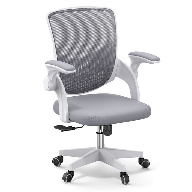 Upgraded Mesh Office Chair Ergonomic Computer Chair with Flipup Arms and Lumbar Support