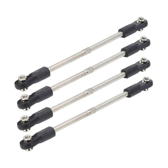 Upgraded Metal RC Steering Rod Servo Linkages for ZD Racing HSP HPI RC Car Model Parts with Screws Nuts - 120mm, multi 110-120mm