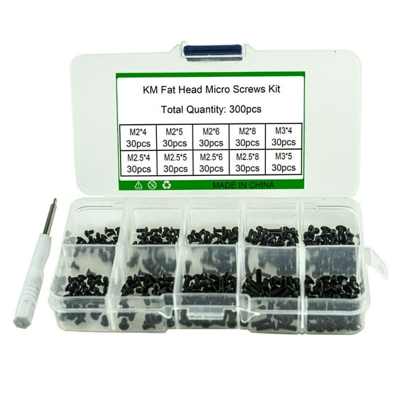 Upgraded Micro Screws Diverse 300pcs Screw Assortment Short Screws Multifunctional for DIY & Electronic Applications
