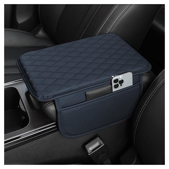 Upgraded Microfiber Leather Car Armrest Cover with Storage Bags