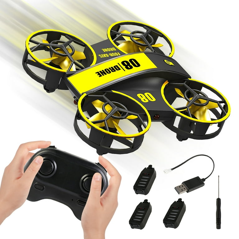 Upgraded Mini Drone Indoor RC Nano Quadcopter for Kids Beginners with Throw to Go Altitude Hold 3D Flips Headless Mode and 3 Batteries Perfect