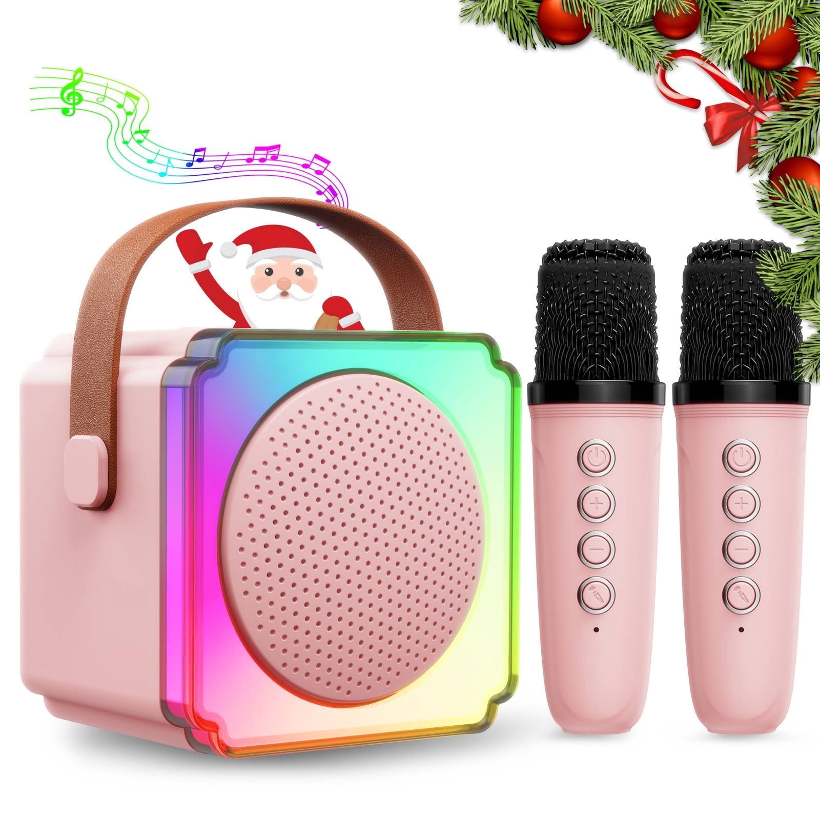 Machine Giorl Upgraded Mini Karaoke Machine for Kids, Portable Bluetooth Speaker with ...