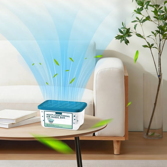 Upgraded Multi-Functional Air Magics Box Indoor Air Purification Dusts Removal Magics Box Plants-Baseds And Power Free Auto Vacuum Perfects For Home And Office U