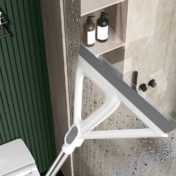 Upgraded Multifunction Squeegee Besom For Floor - Sweeping Besom With Detachable, Stainless Steel Handle - Clean Liquid, Food Mess, Pet Hair Remover M