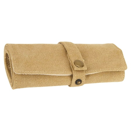 Laikoutd 10 Slot Travel Organizers for Smartwatch Bands Sturdy Cotton Canvas Storage Case Accessory With Most Watch Use