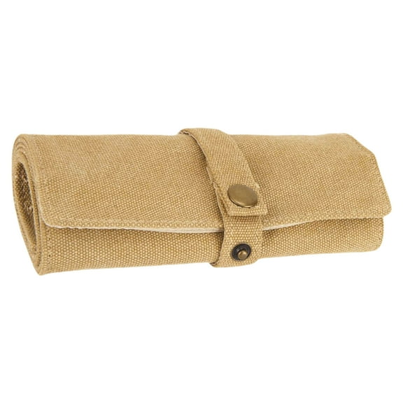 Laikoutd 10 Slot Travel Organizers for Smartwatch Bands Sturdy Cotton Canvas Storage Case Accessory With Most Watch Use