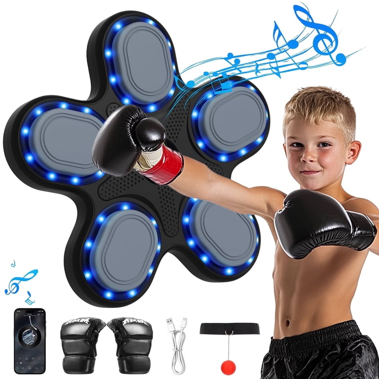 Crtynell Music Boxing Machine for Kids, Wall Boxing Target with