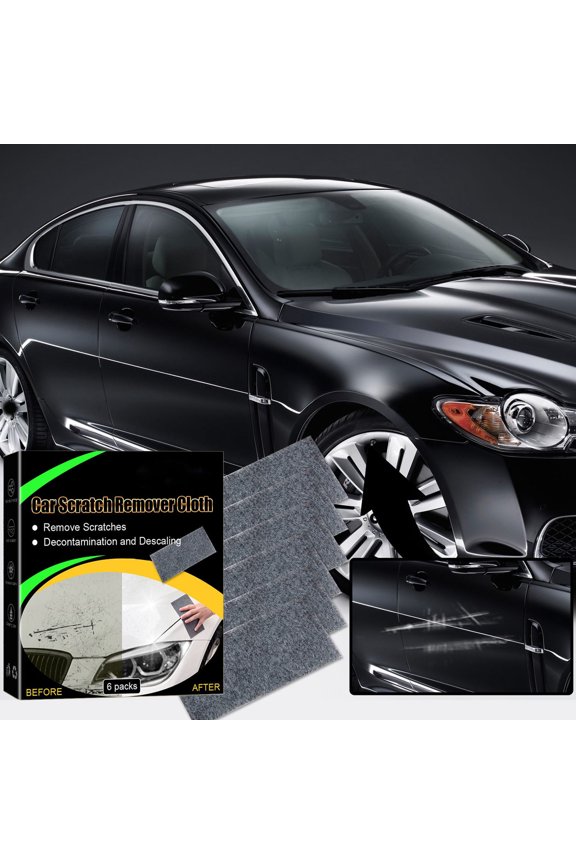 Upgraded Nanotechnology Scratch Remover Cloth, Reusable Paint-Friendly for All Car Colors, Gentle Repair Removes Fine Scratches & Swirls, No Chemicals, Standard Size