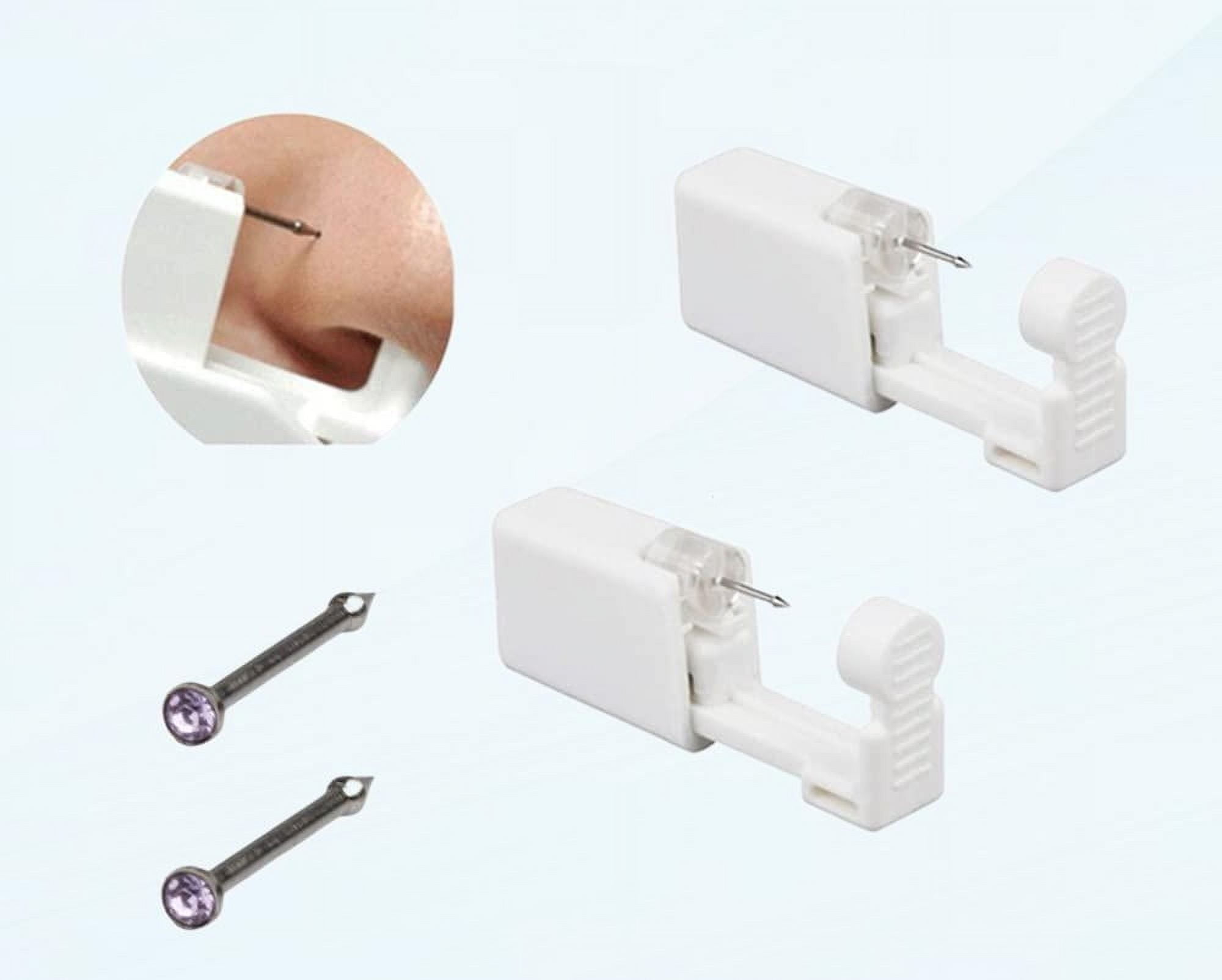 Upgraded Nose Piercing Gun 2Pack SelfService Nose Piercing Kit Unit