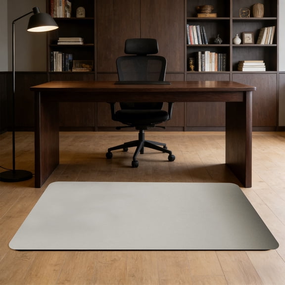 Upgraded Office Chair Mat For Hardwood Floor Under Desk Computer Rolling Chair Mat For Wood Tile Floor Non Slide Heavy Duty Desk Rug Polyester Hard Floor Protector T