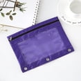 thumbnail image 1 of Upgraded Organized 2pc Cloth Eyelet Binder B5 Office Storage File Bag With Three Holes And Double Zipper Pen Bag G, 1 of 9