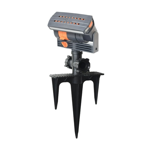 Upgraded Oscillating Sprinkler with Metal Nozzle  Adjustable 963000 Sq Ft Coverage, 4 Water Modes & Series Connection for Lawns/Gardens