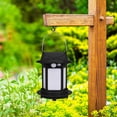 thumbnail image 1 of Upgraded Outdoor Garden Solar Handheld Hanging Lantern, Waterproof Mini Lamp, Home Camping, Courtyard Ambient Light, Black Outdoor Use, 1 of 6