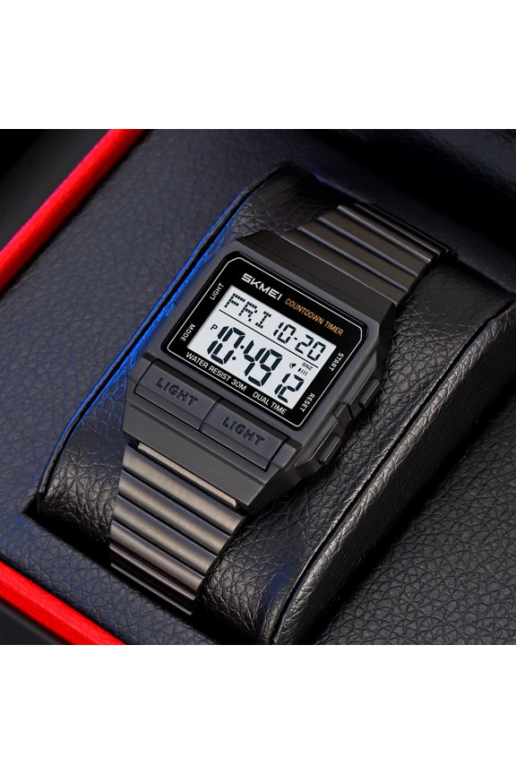 Upgraded Outdoor Sports Digital Watch with Luminous Display Suitable For Hiking Camping Running Swimming Easy to Read Comfortable E