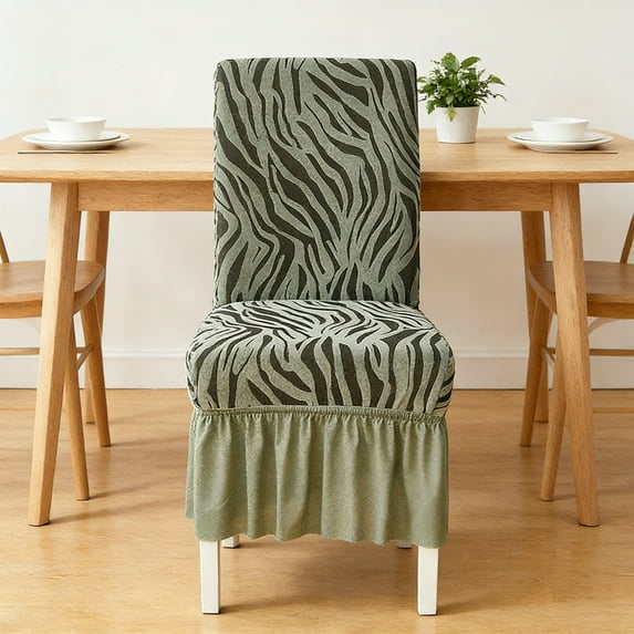 Upgraded Overall Coverage Jacquards Hotel Chair Covers Thickened Elastic One Pieces Chair Covers Skirt-style Dining Chair Covers Suitable For Home Decoration B