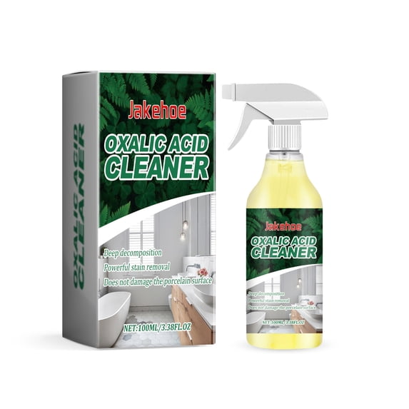 Upgraded Oxalic Acid Cleaner Spray – Powerful Stain Removal Spray for Bathroom, Multi-Surface Rust Remover for Bathtub, Porcelain & Tiles(RL 100ml 1 PC)