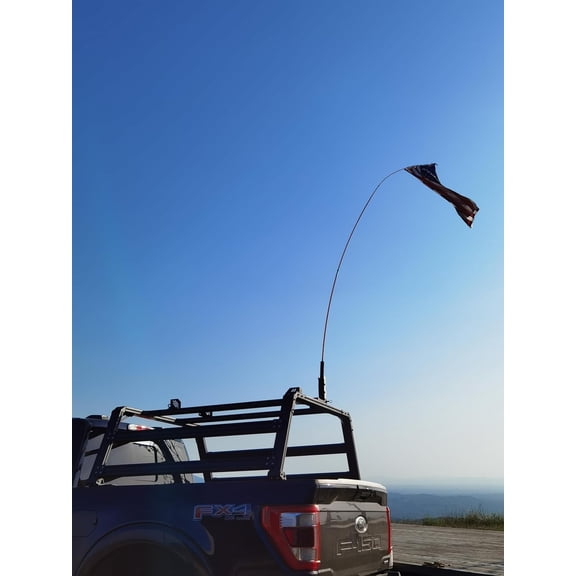 Upgraded Patented Universal Foldable Flag Pole Mount, Adjustable 0/45/90, Compatible with Truck Racks, Roof Cross Bars with T-Slots, Balcony Railing, Boat Aluminum