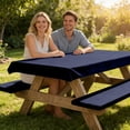 thumbnail image 1 of Upgraded Patio Table Cover Set Of Three Pieces Picnics Table And Benches Covers Table And Chair Protective Covers Y, 1 of 6