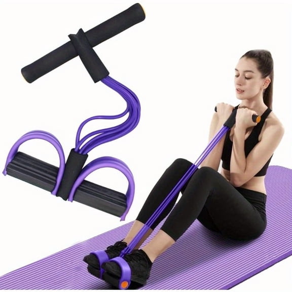 Upgraded Pedal Resistance Band with Handle, Soft Durable Fashion Puller Exercise with Thickened 6 Tension Ropes, Tube Pedal Resistance Device for Abdomen, Waist, Arm, Leg, Core/ABS
