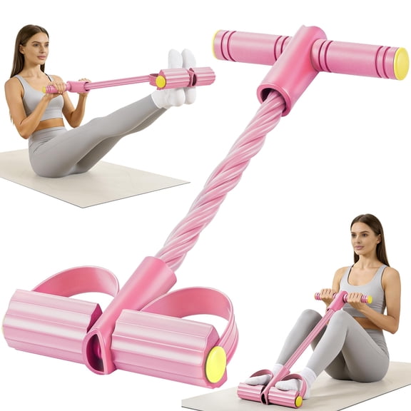 Upgraded Pedal Resistance Band with Handle, Soft Durable Fashion Puller Exercise with Thickened 6 Tension Ropes, Tube Pedal Resistance Device for Abdomen, Waist, Arm, Leg, Core/ABS