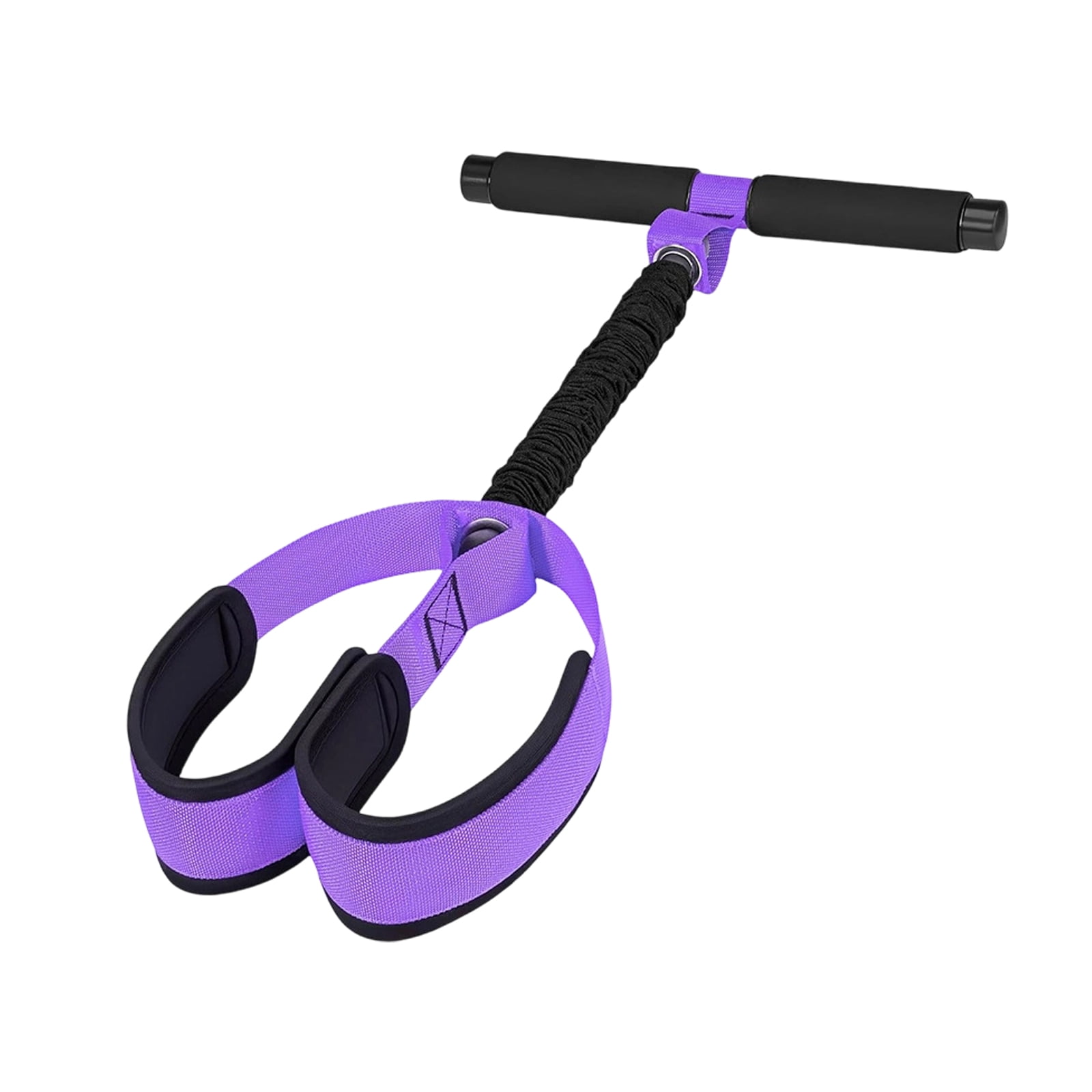 Upgraded Pedal Resistance Band with Handle, Thickened Latex and Soft Foam Foot Pedal for Abdominal Waist Arm Workout
