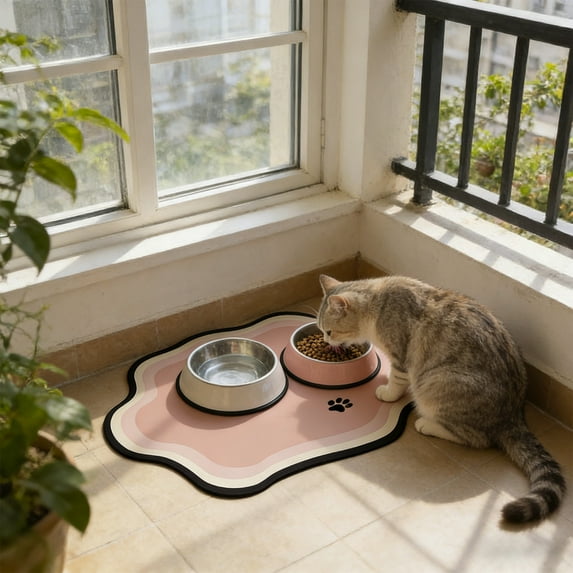 Upgraded Pet Feeding Mat Quicks Drying Absorbent Non Sliped Cats And Dog Bowl Mat Pet Food And Water Dispenser Suitable For Indoor Use For Cats And Dogs C