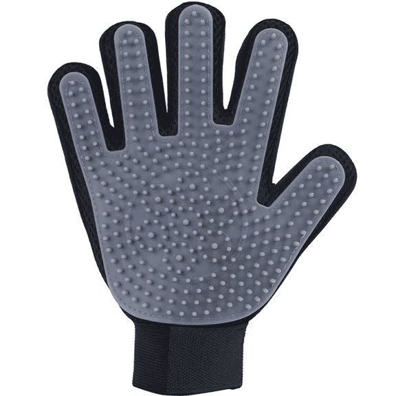 Upgraded Pet Grooming Glove Brush Dog Cat Hair Remover Mitt Massage Deshedding Green Right Hand