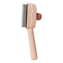 Upgraded Pet Hair Removal Comb Flea & Lice Comb For Cats & Dogs Cat Brush With Release Button Stainless Steel Teeth For All Hair Types