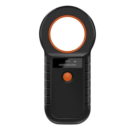 Upgraded Pet Microchip Reader Scanner Handheld Pet Chip ID Scanner EMID Pet Microchip Scanner, Black