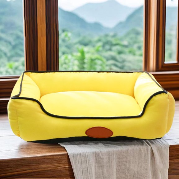 Upgraded Pet Seat Cushion Soft Cottons Material Soft Internal Cottons Filling Removable Washable Pet Sofa Cats Dog Bed M