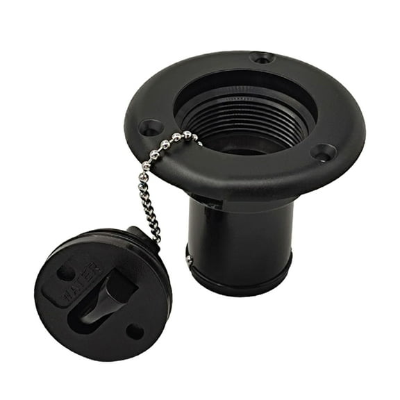 Upgraded Plastic Water Injections Outlet with Metal Retaining Chain Plastic Cap No Tools Required for Opening