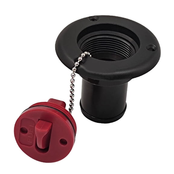 Upgraded Plastic Water Injections Outlet with Metal Retaining Chain Plastic Cap No Tools Required for Opening