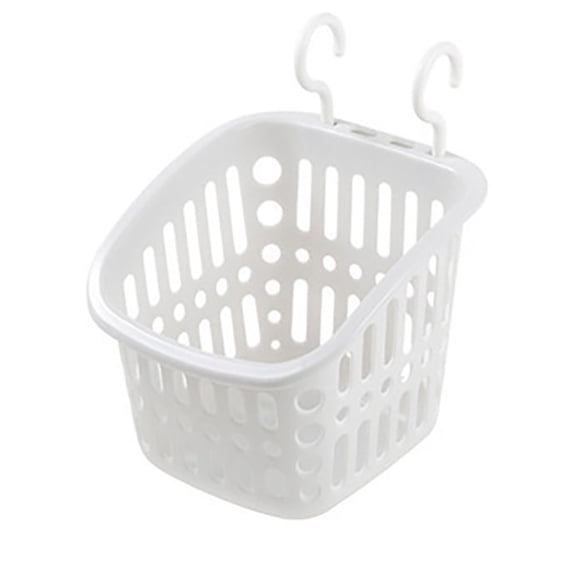 Upgraded Poolside Storage Basket for Drinks, Above Ground Pool Accessories, Swimming Pool Hanging Storage Basket, Fits 3 Inch or Less Top Rail 3.9" x 7.6" x 6.7" x 6.1" White