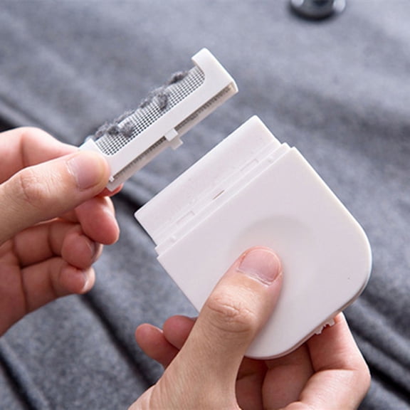 Upgraded Portable Manual Lint Remover – White Home Storage and Organization