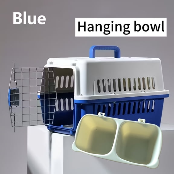 Upgraded Portable Pet Travel Carrier, Airline Approved Pet Crate with Ventilation, Durable PP Material, Suitable for Small Animals Under 13 Pounds Including Rabbits, Guinea Pigs, and Cats