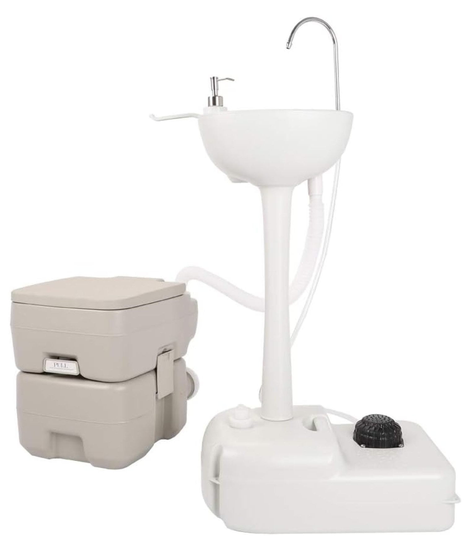Upgraded Portable Sink and Toilet Combo| Self-contained 5 Gal Hand ...