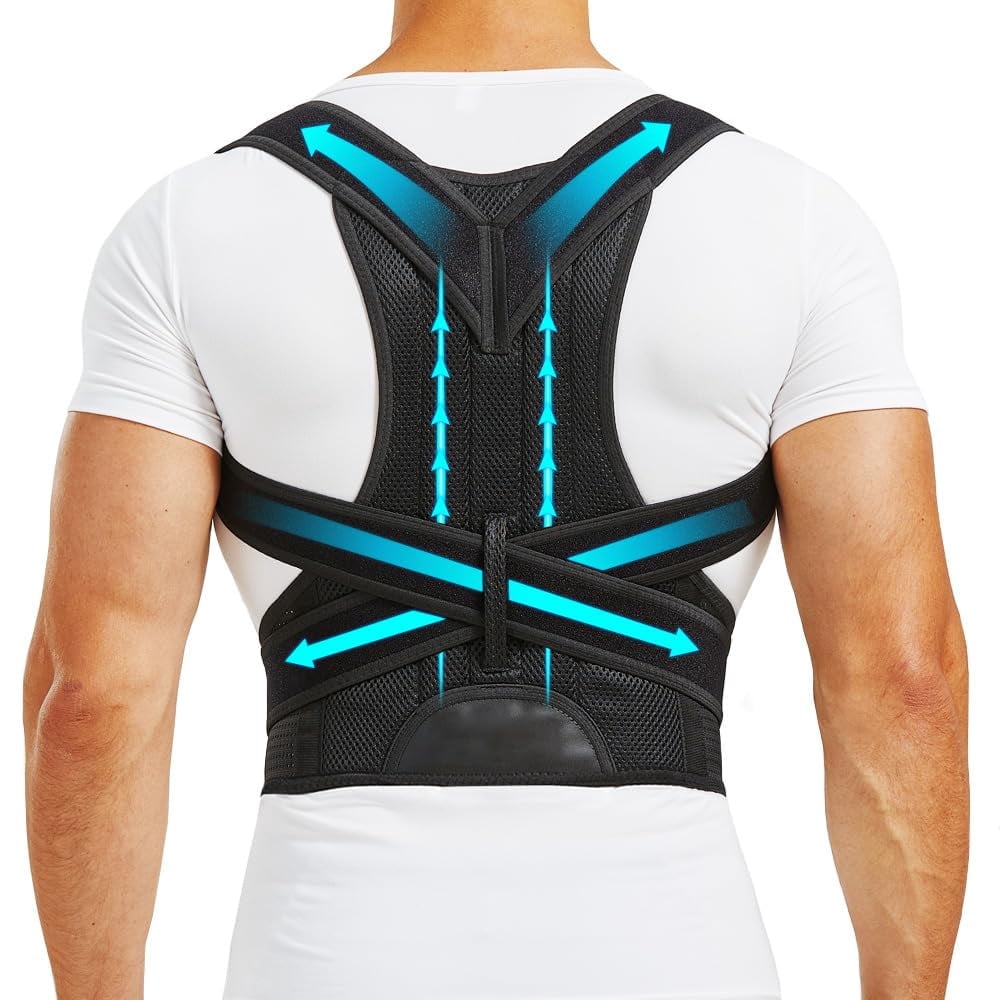 Upgraded Posture Corrector Back Brace for Men and Women, New Version Lumbar Support for Posture Improving and Pain Relief