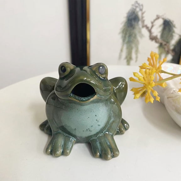 Upgraded Pottery Decoration Ceramic Ornament Frogs Statue/Garden Decoration Statue/Courtyard Decoration Q