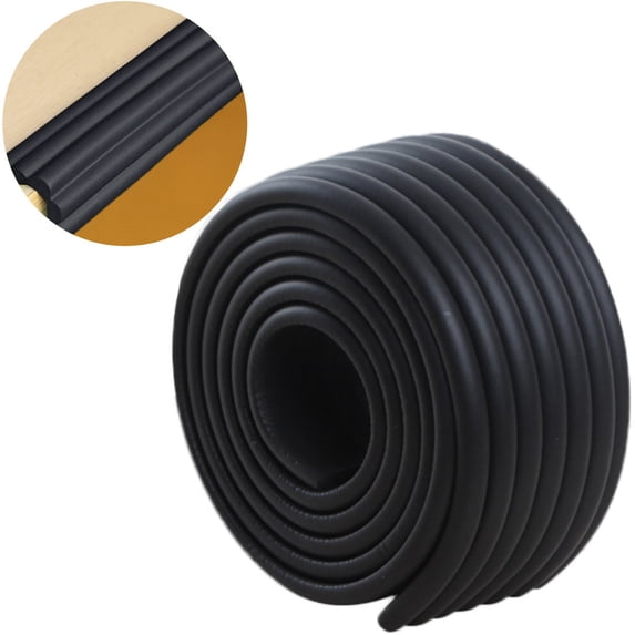 Upgraded Proofing Edge Corner Protector, 6Ft Edge Guards Padding with Adhesive, Extra-Wide Soft Rubber Foam Padding, Furniture,Sharp Edge Safety Corner Edge Bumper Guard(Black)