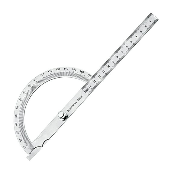 Upgraded Protractor Stainless Steel 180 Degree Protractor Angle Gauges Measuring
