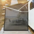 thumbnail image 1 of Upgraded RV Awning Side Shade Screen, Heavy-Duty Mesh Blocks UV & Vision, Side Sun Shade for RV Camper Trailer with Complete Kit, 1 of 4