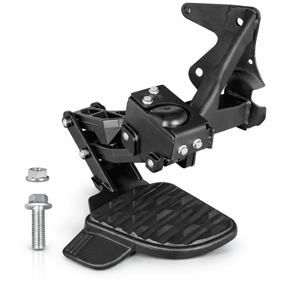 Upgraded Rear Bed Step Retractable Bumper Step Compatible with Dodge Ram 1500 DT Dual Exhaust Vehicles 2019-2023 Folding Truck Tailgate Step Replace