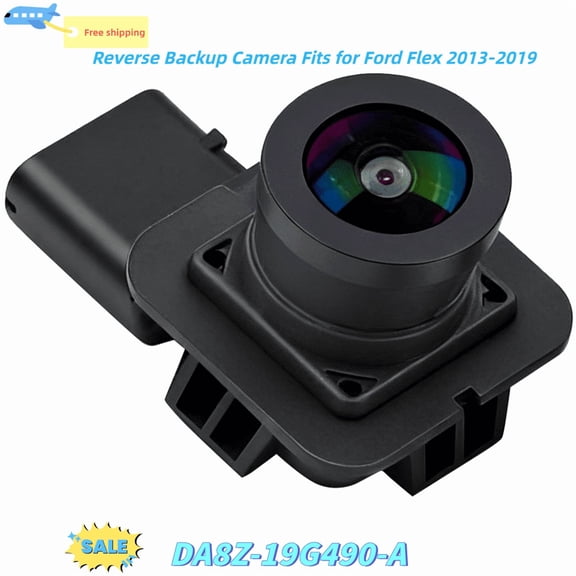 【Upgraded】Rear View Backup Camera for Ford Flex 2013-2019 - HD 1080P, Color Night Vision, 170° Wide Angle Lens with Smart Dynamic Trajectory, IP68 Waterproof (Replaces OE DA8Z-19G490-A)