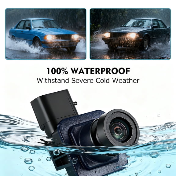 【Upgraded】Rear View Backup Camera for Ford Fusion 2013-2016 - HD 1080P, Color Night Vision, 170° Wide Angle Lens with Smart Dynamic Trajectory, IP68 Waterproof ES7T-19G490-AA