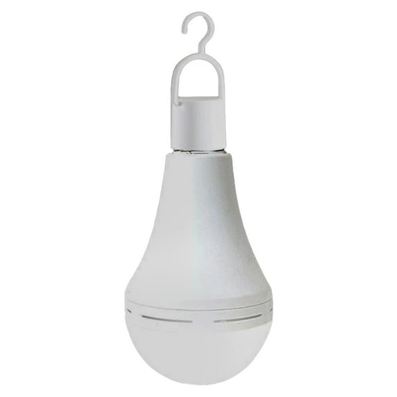 Upgraded Rechargeable Emergency Light Bulbs For 6 8hrs Light Bulbs 7/9/12/15W LED 1200mAh Battery 4 IN 1 Versatile Use With Screw In Hook For E27 Socket(warm Light)